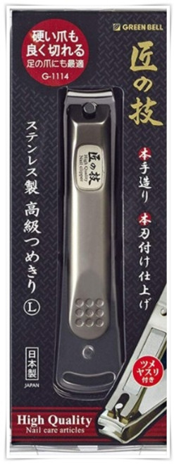 Green Bell 關孫六 指甲剪, 1個, G-1114(手腳指甲用&男生腳指甲用)