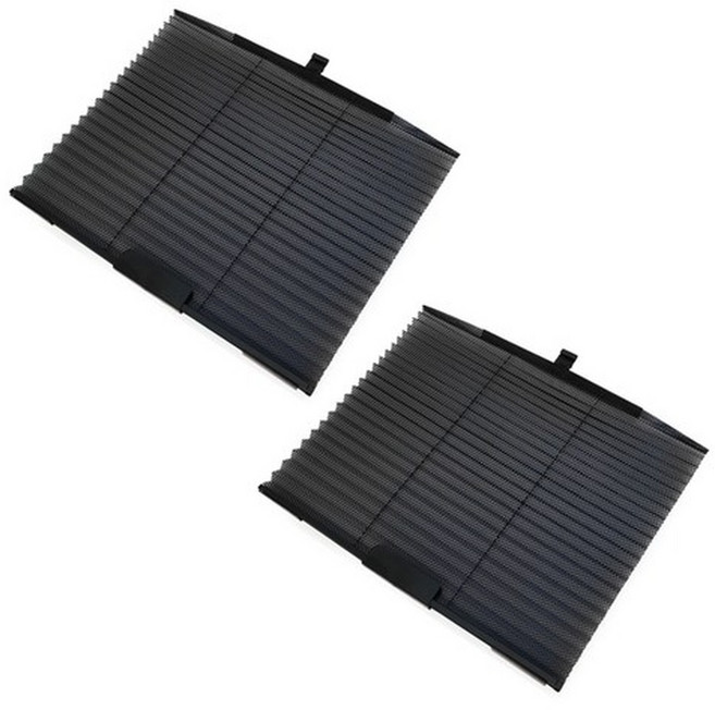 더룩 차량용 가려보까 햇빛가리개, 블랙, 2개