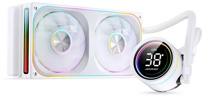 수냉쿨러 방열판 저소음 소켓 존스보 TH240 CPU 수랭 쿨러 콜드 헤드 디지털 디스플레이 내장 수냉식 라디에이터 LGA1700 1851 1200 115X AM4 AM5, Other