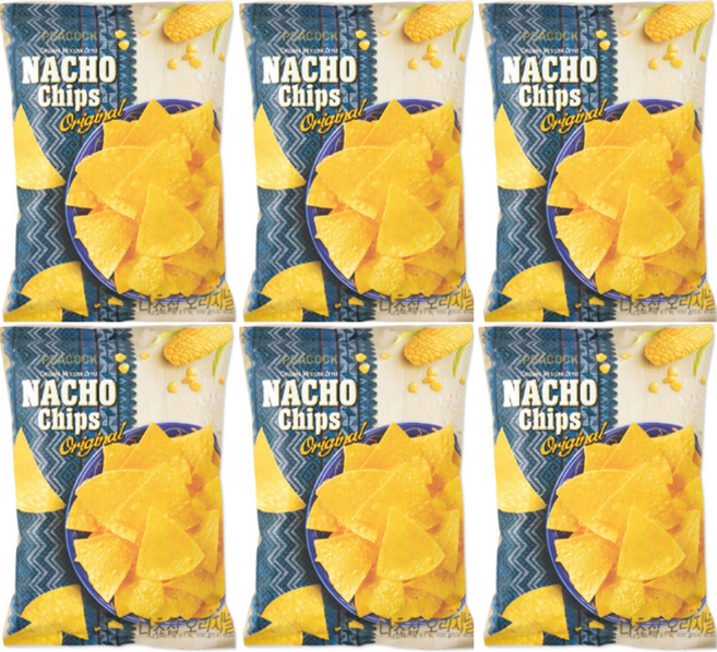 피코크 나쵸칩 오리지널, 100g, 10개