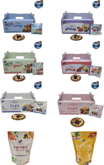 해피엔젤 엔젤스넛 견과류 8종 하루 한줌 한봉 프리미엄 견과류 선물세트 마카베리넛 더블베리넛 요거베리넛 크랜베리넛 블루베리넛 레드베리넛 아몬드 오메가호두 간식 식사대용, 8. 해피엔젤 엔젤스 레드베리넛 20g [30봉], 1개