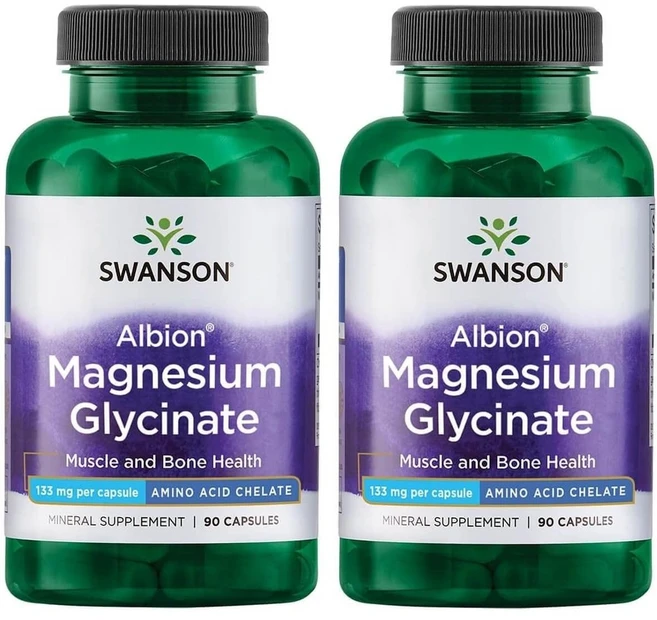 스완슨 알비온 마그네슘 글리시네이트 90캡슐 2개, 90정 - 쿠팡