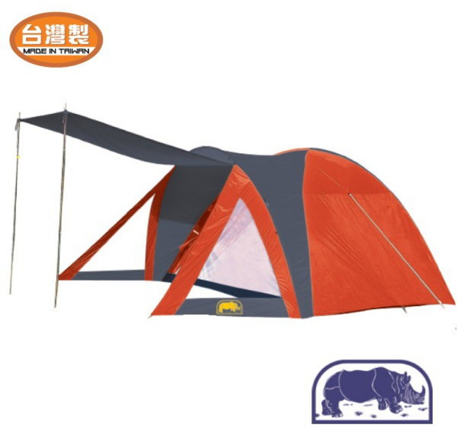 犀牛牌 RHINO A-550 六人豪華雙門蒙古包帳篷六人前庭帳篷 A550, 1個