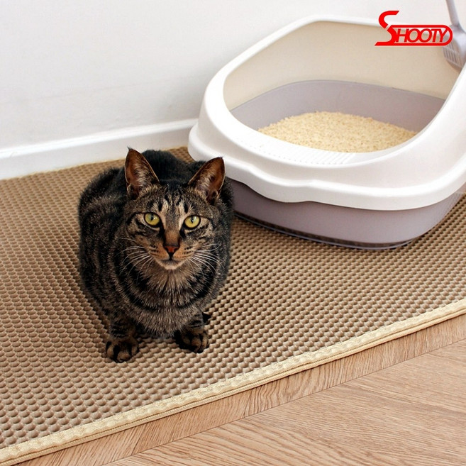 고양이 사막화 매트 반려묘 모래 발판 화장실 방지 캣 패드, L사이즈, 1개