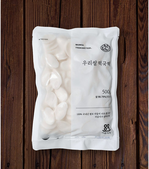 [HACCP]마음이가 쫄깃담백 떡국떡 1kg, 2개, 500g