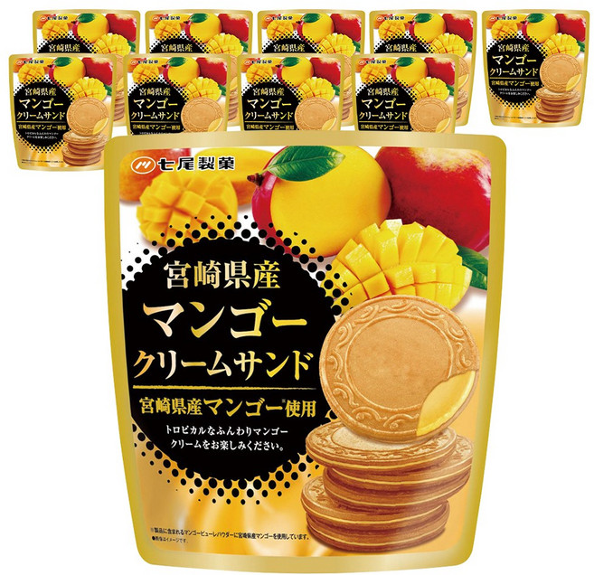 나나오제과 미야자키 망고 크림 샌드 6개입, 10개