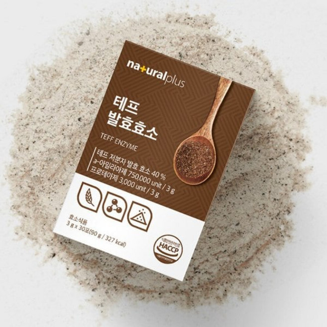 식약청인증 테프 곡물 발효효소 저분자 백만 고역가 탄수화물 균 차전자피 바나바잎 스틱 1개, 식약청인증 테프 곡물 발효효소 저분자 백만 고역가 탄수, 3g, 1