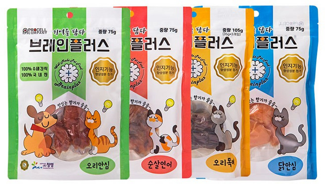 베러펫 개똑 브레인플러스 수제간식, 1개, 닭안심