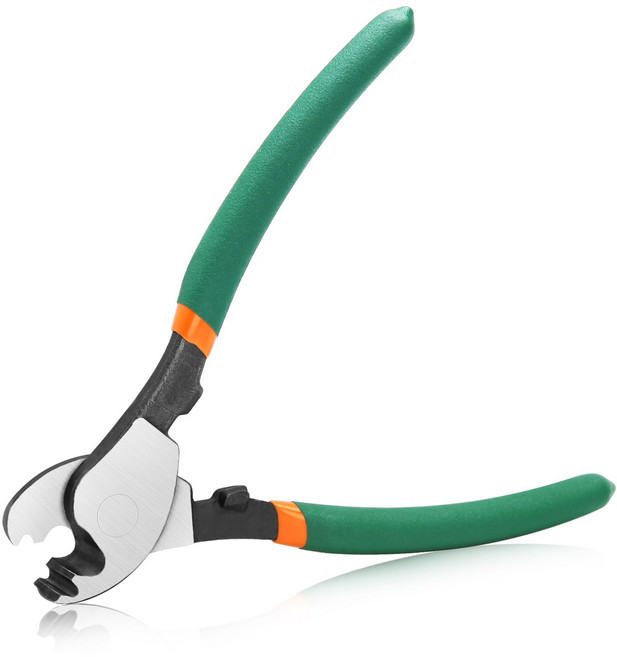 SPEEDWOX 헤비듀티 케이블 커터 알루미늄 구리 전선 절단 업무용 철사 커터 164mm 동축 케이블 커터 전선 가위 전선 절단 니퍼 전선 커터, 1개