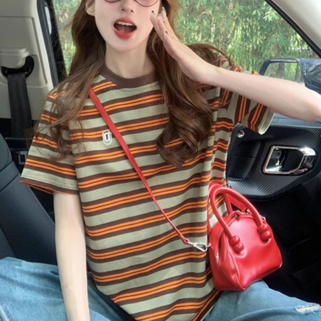 미소모드 데일리 스프라이프 반팔티 M0126