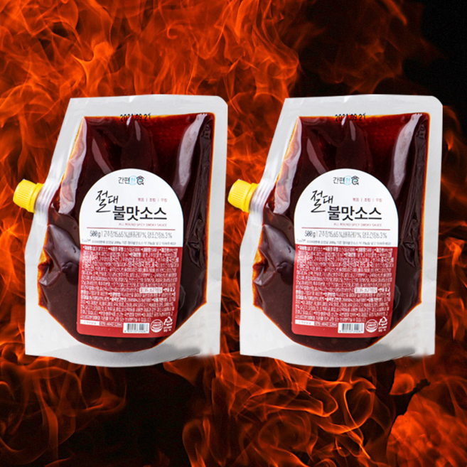 간편한식 절대 불맛 소스 500g 1+1 볶음양념 조리 양념장, 2개