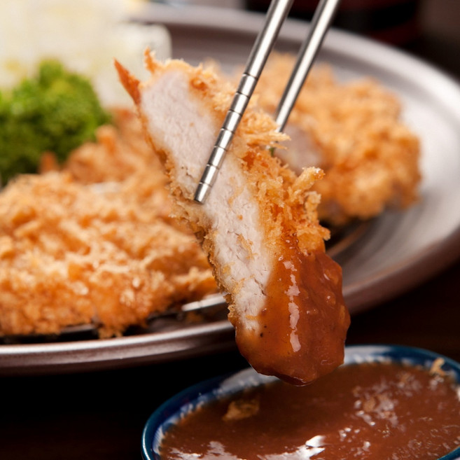 수제 안심 돈까스 돈카츠 에어프라이 냉동 통안심, 3개, 120g