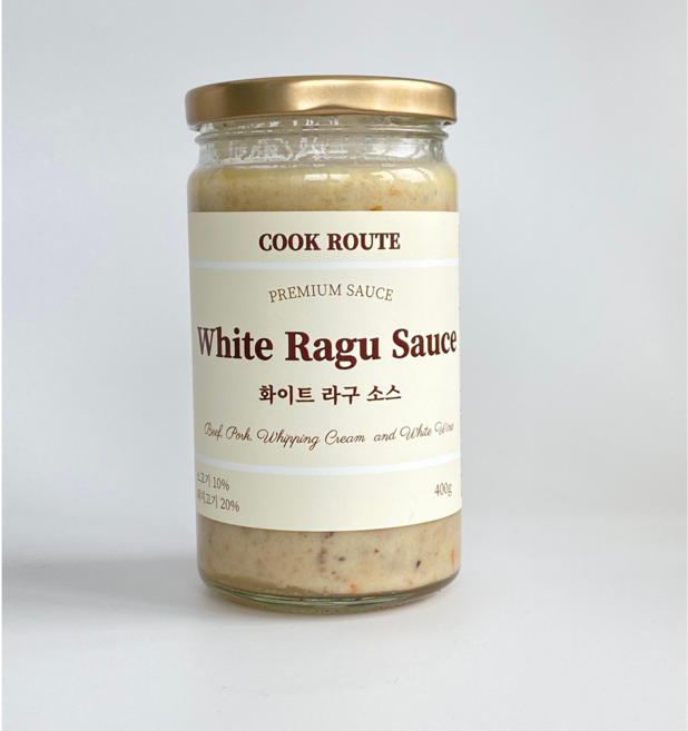 쿡루트 수제 화이트 트러플 라구소스 파스타소스 미트소스 뇨끼소스 400g, 3개