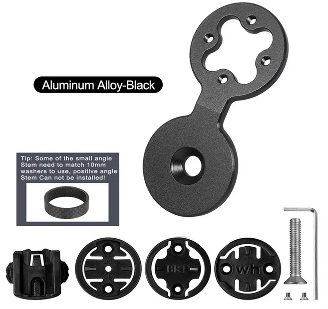 가민 브라이튼 와후 GPS 컴퓨터 스포츠 카메라 마운트 및 라이트 홀더 키트와 호환되는 플랫 바용 자전거 브래킷 왼쪽