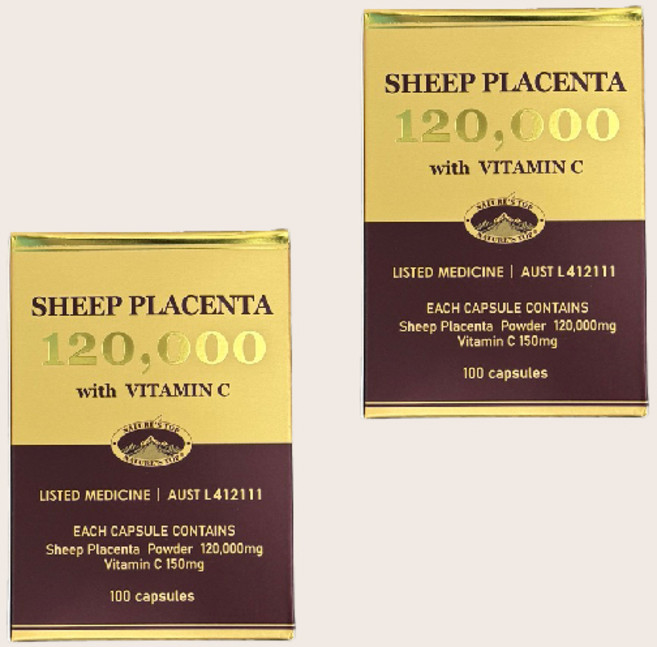 호주직송 네이쳐스탑 플라센타 양태반 120000mg, 2개, 100정