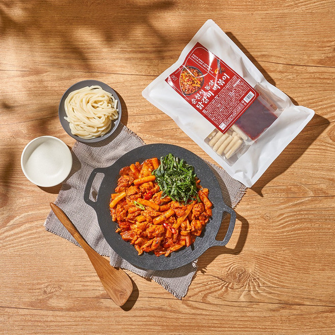 춘천 닭갈비에 떡사리 가득 춘천식 통살 닭갈비 떡볶이, 1개, 950g