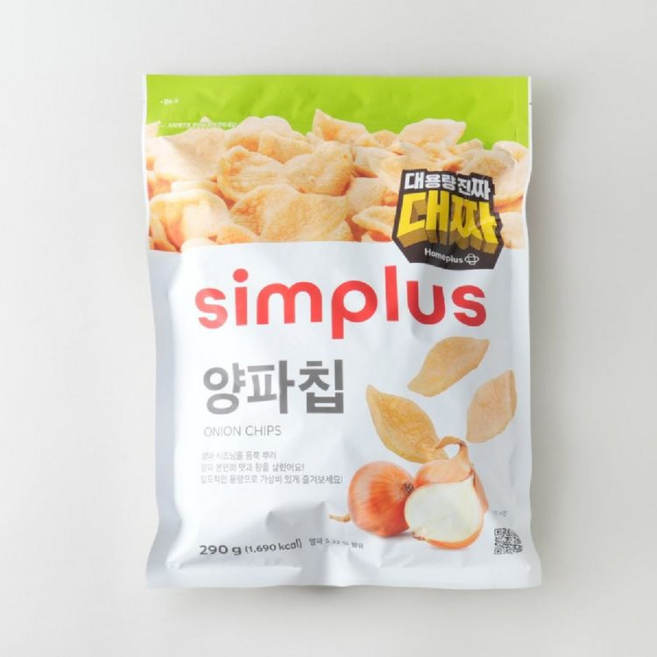 simplus 대짜 양파칩, 2개, 290g