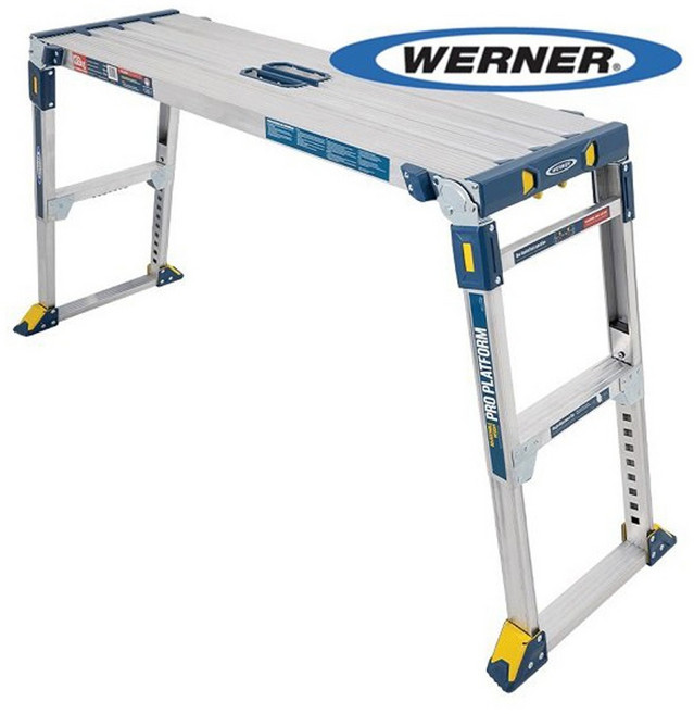 美國Werner穩耐安全鋁梯 多功能伸縮工作平台洗車台 穩固耐用 AP-2030MP3, 1個