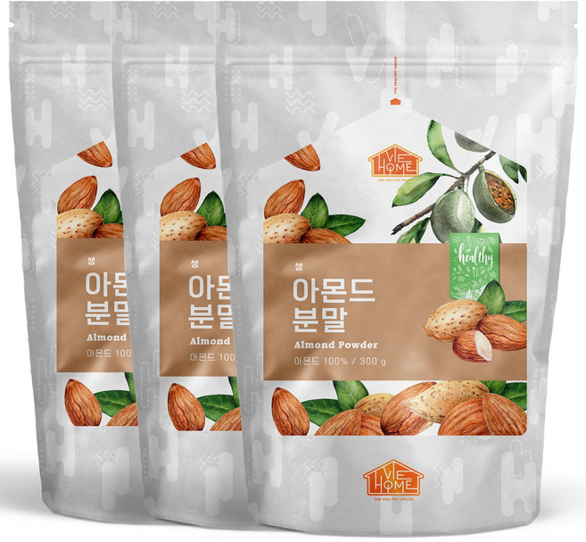 닥터비옴 미국산 아몬드가루, 3개, 300g