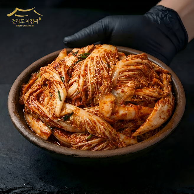 전라도 아짐씨 국내산 100% 알배기 얼갈이 청방 배추 겉절이 김치, 1개, 1kg