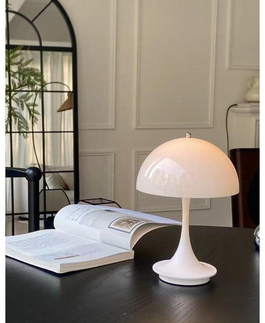 히즈엔 3톤 변환 머쉬룸 무선 무드등, 화이트