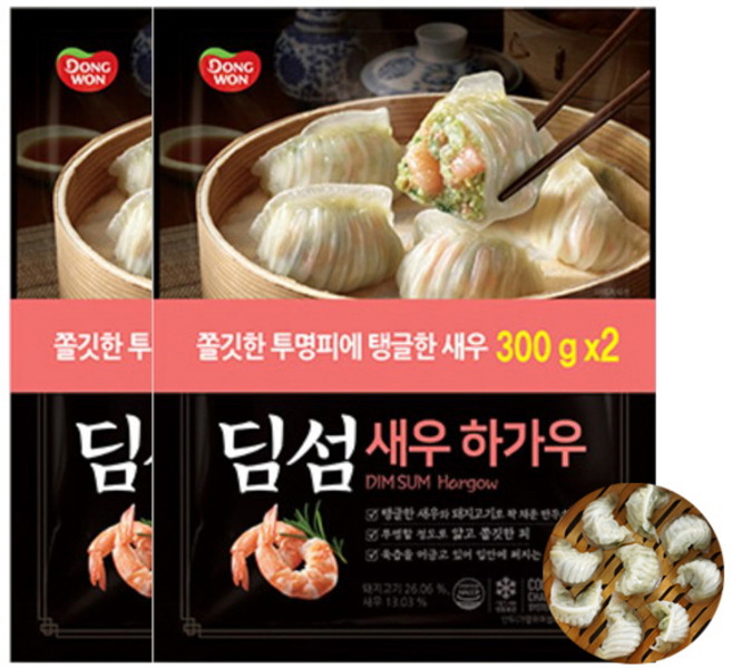 오뚜기 X.O. 딤섬 새우하가우 (300gx2) 2개, 4개, 300g
