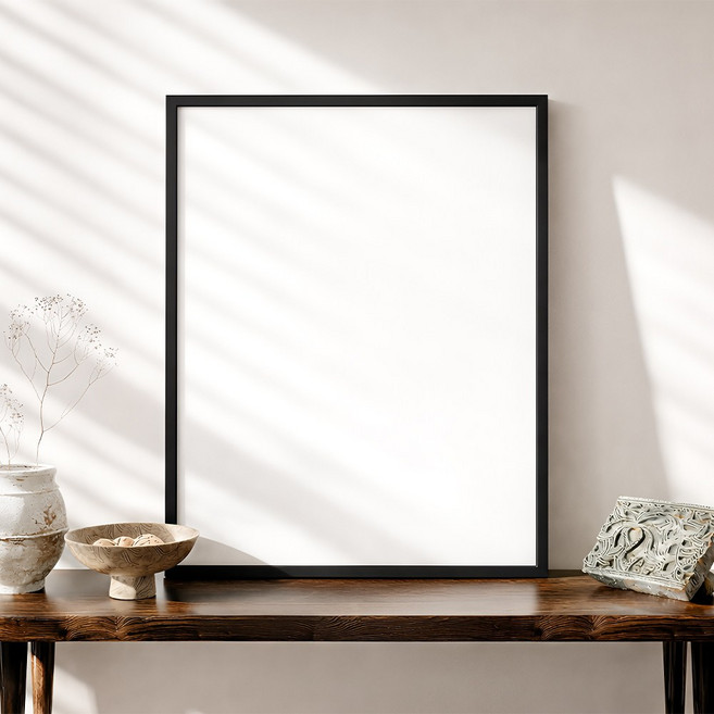 포스터연구실 무조립 완제품 알루미늄 액자 프레임, 1개, 블랙