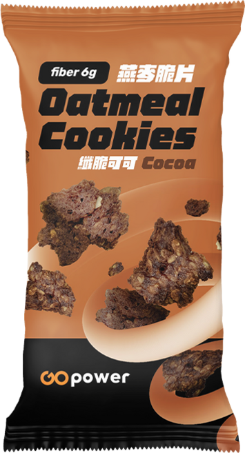 GOpower果果能量 燕麥脆片【纖脆可可】高蛋白 健身補給, 1包, 40g