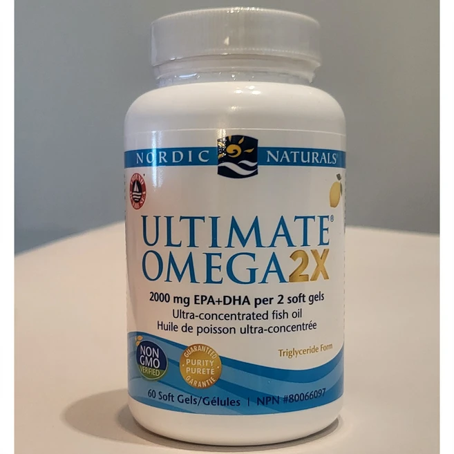 오메가3 DHA EPA 2000mg 노르딕내츄럴스 얼티미트 레몬 1통 캐나다내수용, 1개, 60정 - 쿠팡