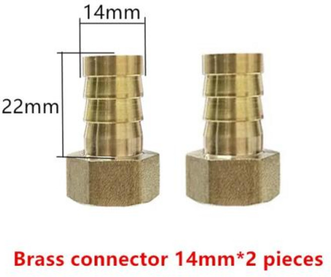 온수 보일러 순환 펌프 온수 펌프 단상 급탕 라인 펌프 고압 초저소음 솔라 워터 DC 24V 브러시리스 수중 퀵 브레이크 12V 800L/H, [01] only 14mm Joint 2pcs