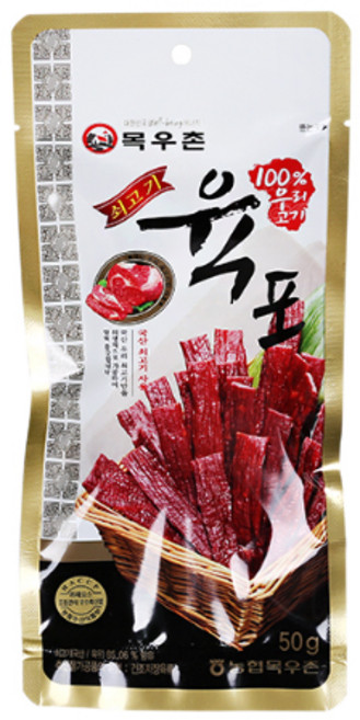 목우촌 쇠고기 육포, 50g, 4개