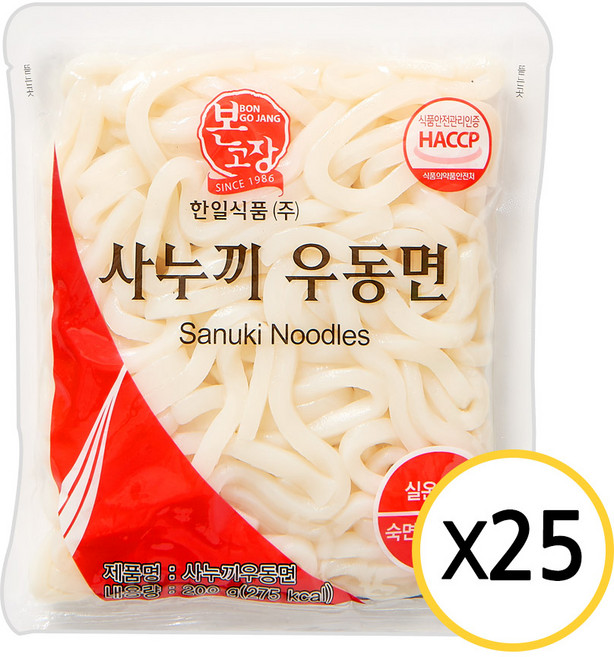 본고장 사누끼우동면 200 g, 25개, 200g