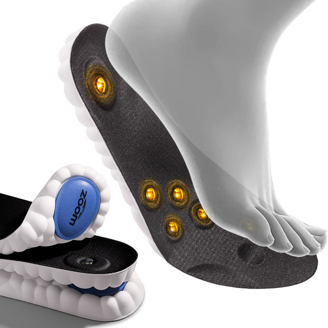 자석 마사지 지압깔창 기능성발아치 서포트 구름쿠션 통풍 인솔