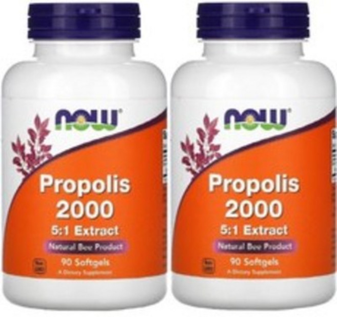 Now Food 나우 푸드 프로폴리스 2000 90젤 2병, 2개, 90정