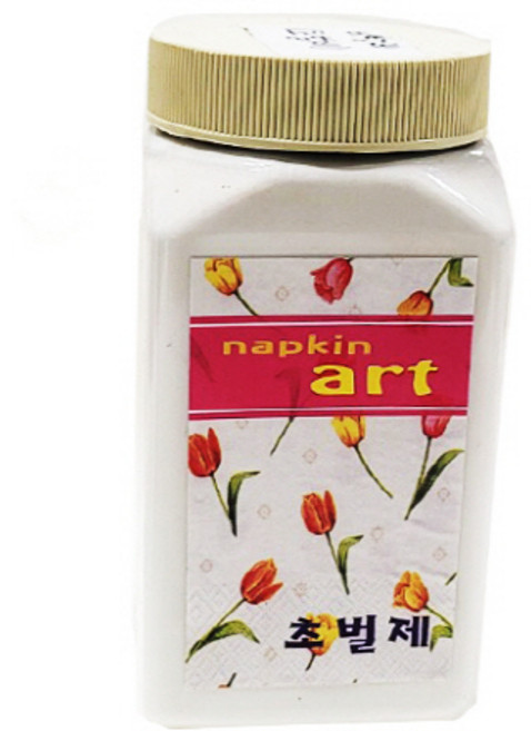 냅킨 보조제/ 냅킨 재료/초벌제(젯소)/첩착제/중화제/코팅제(바니쉬)/섬유제-500ml, 초벌제(젯소)-500ml