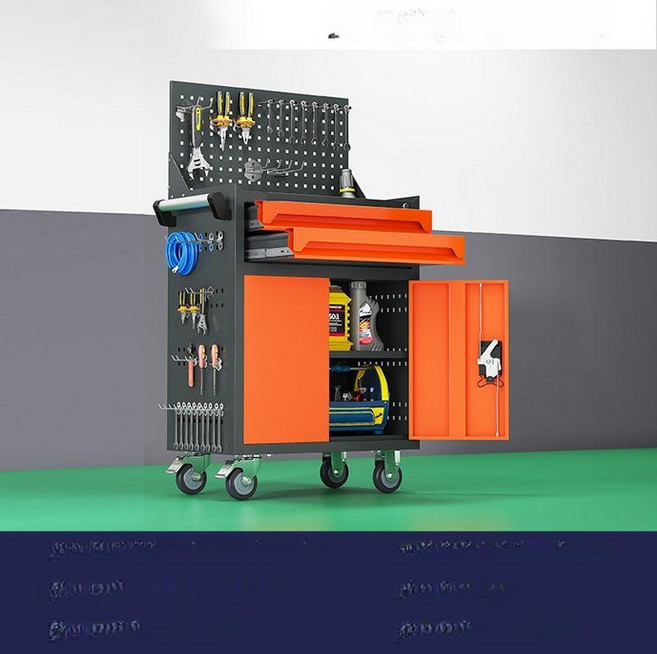 공구 서랍 캐비닛 1단 옐로우그레이 색상 공구함 수납, 표준, 1개