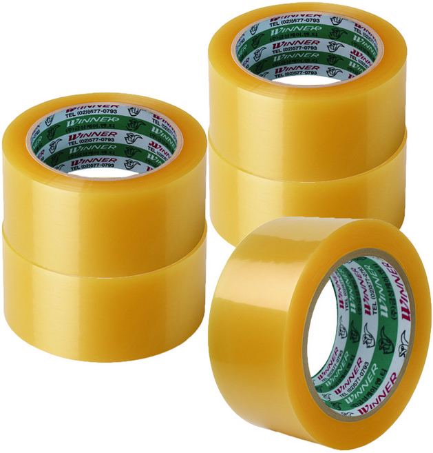 금성 K&T 박스테이프 중포장 48mm x 50M, 투명, 5개