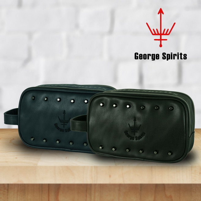 조지스피리츠 골프 파우치 백 조지스프리츠 미로틱 P 투지퍼 골프 손가방 남성 여성, 블랙