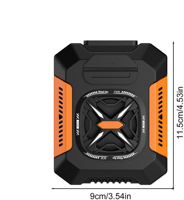EZRED 애니웨어 충전식 넥 라이트 핸즈프리 조명 - NK15, Orange