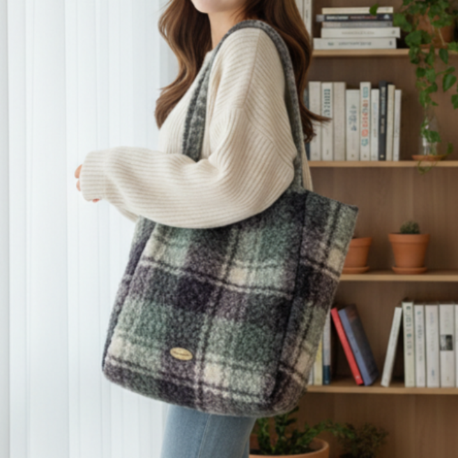 더블사이드 양면 리버서블 에코백 쇼퍼백 보부상 데일리 가방