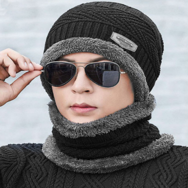 LUCHE 겨울 남성 방한모자 넥워머 융털 복면 아웃도어 9종
