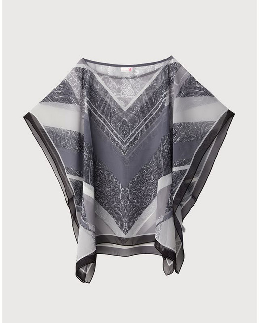 올리비아로렌 페이즐리 판초 VYCXFXM3116