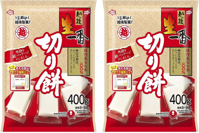 에치고세이카 키리모찌 8-9개입, 400g, 2개
