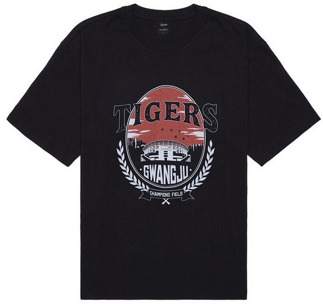 무신사 x KBO 볼파크 Ver.2 반소매 티셔츠 블랙 [광주 기아 타이거즈]111295