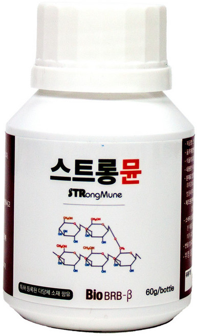 [강력면역]스트롱뮨 바이오비알비 - 베타 60g / 흑미강표고균사발효분말 60%, 1개
