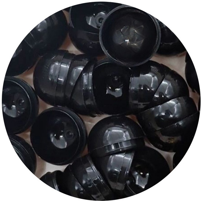 감성엔 이벤트 경품추첨 뽑기캡슐 32mm 100개, 블랙 캡슐