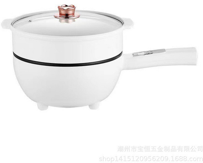 多功能長柄燉煮鍋 110V 智能單層 4L 電炒鍋, 110v現貨智能雙層·4L
