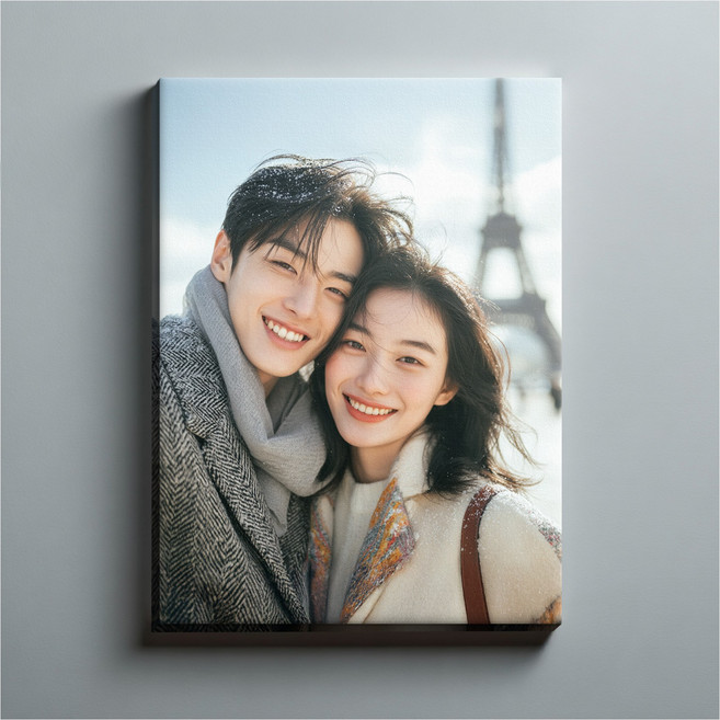 맞춤형 캔버스 사진 프레임 고화질 사진 인쇄 업로드 웨딩 사진 가족 사진 커플 사진 아기 사진 반려동물 초상화 홍보 포스터 맞춤형 캔버스 사진 프레임 만들기, 세로