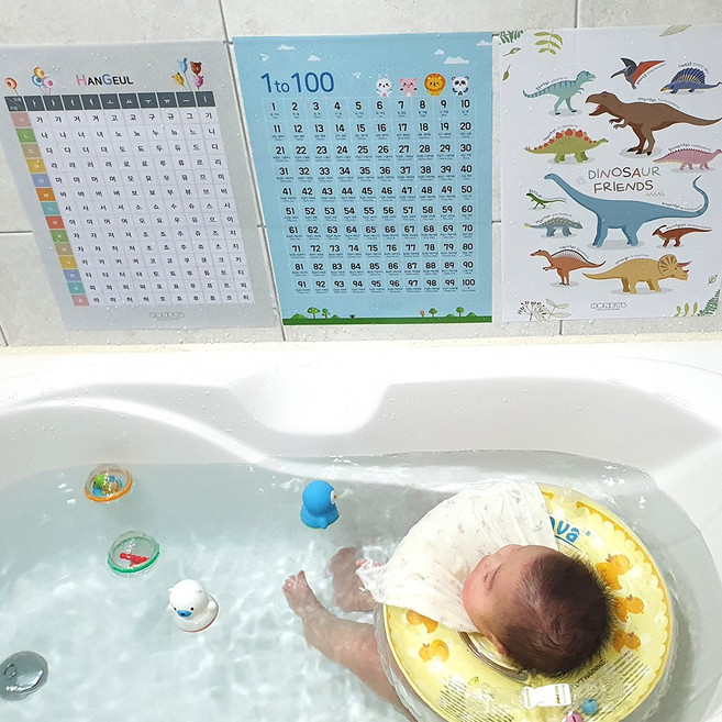 한글 숫자 방수 포스터 아기병풍 유아 벽보 아기 터미타임 구구단표 언어치료, A2 [420x594mm], 7.모던 19단구구단