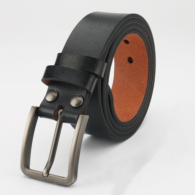 FOTELAIZHUANGUI 純牛皮針扣腰帶 頭層牛皮 寬3.7公分